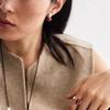 Elegant Red Agate Stud Earrings - Classic, Versatile, and Stylish Design for Women