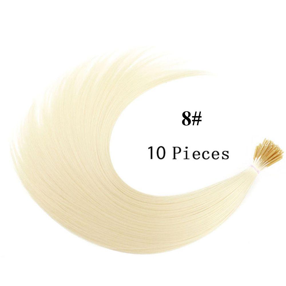 Hair Accessories Wig Piece I-tip Hairpiece Fake Hair Pieces Hair Extensions Synthetic Hair 08