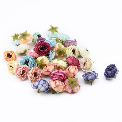 10 Stück Seidenrosen Köpfe Wand DIY Geschenke Süßigkeitenbox Hochzeit Heimdekoration Zubehör Scrapbooking Kunststoff Künstliche Blumen