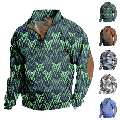 Spring And Autumn Men's Standing Collar Sweatshirt Is Outdoor Casual Sweaters Tops