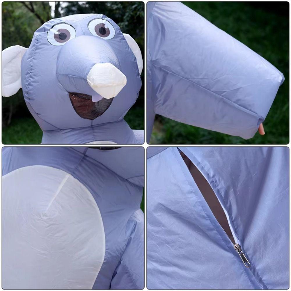 Costume Gonfiabile da Topo Cartone Animato Divertente Cosplay Costume da Topo Forniture per Feste
