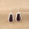 Coffin Natural Amethyst 925 Sterling Silver Ethnic Drop Dangle Hook New Earrings EE-137-6
