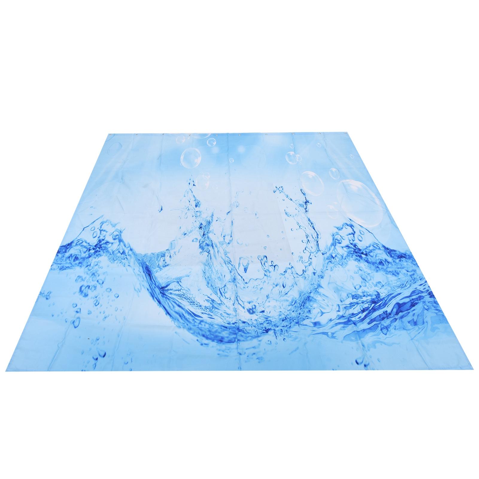 

Innovative Pattern Curtain Waterproof Bright Color Shower Curtain for Bathroom Home Bathtub Type 1