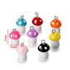 10Pcs/Lot 11x18mm Mushroom Pendants Charms DIY Findings Keychain Bracelets Pendant for Necklace Jewelry Making Accessories