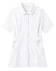Lala Skill F-9005 Standard Shawl Collar Nurse Uniform (Medical White Coat, Antibacterial, Moisture-Wicking, Quick-Drying) Size L, White