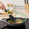 Silikon-Pfannenwender mit Edelstahlgriff für die Heimküche, flexibel, hitzebeständig, zum Kochen