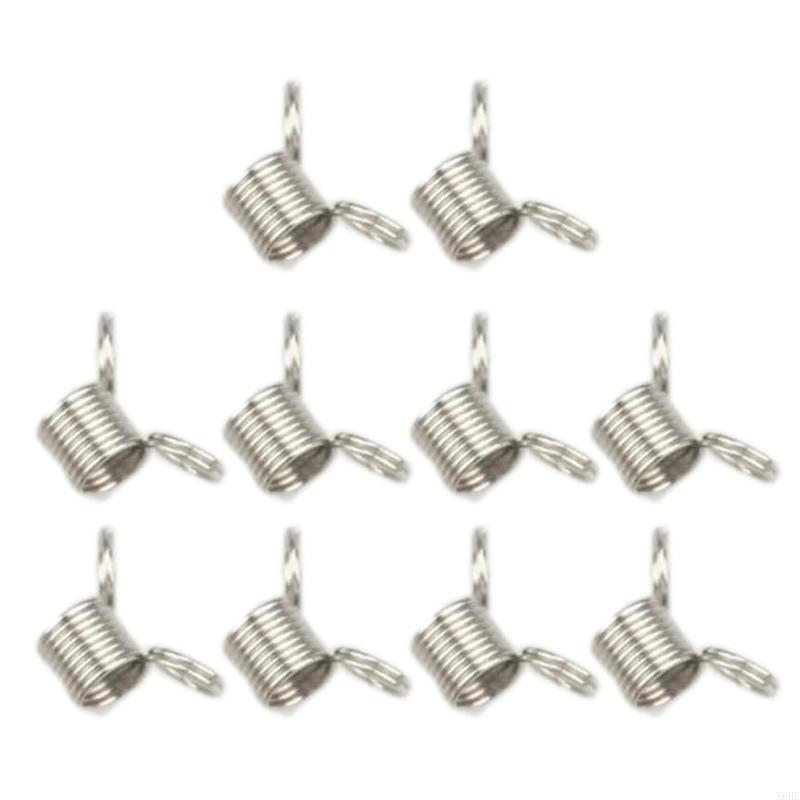 10 Pcs Handy Bead Stopper Bead Wire Ends Fasteners Set for Jewelry Making Creative Bead Line End to Prevent Beads from Falling