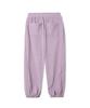 Lense Melange Fleece Pintuck Pants Gray Pink