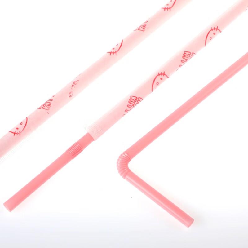 Yijie Individually Wrapped Bendable Disposable Straws