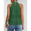 Women's Casual Summer/ Spring Printed Sleeveless Half-neck Blouse Shirt