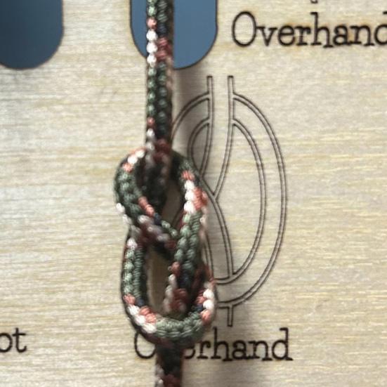 Learn Knot Training Board 16 Knots Tying Practice Wooden Board Beginner Reefs Square