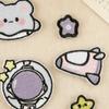 Embroidery label clothing accessories badge cartoon astronaut cloth label handbook accessories embroidery cloth sticker