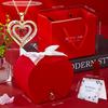 Christmas, Valentine'S Day Romantic Date Gift High-End Necklace Set with Red Rose Gift Box,Elegant and Charming Necklace Set