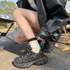 Plateau Paris Damenschuhe neue Farbkombination vielseitig Mesh atmungsaktiv kleine lässige Sportschuhe
