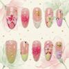 3D Ocean Starfish & Flower Nail Art Tips - European & American Style