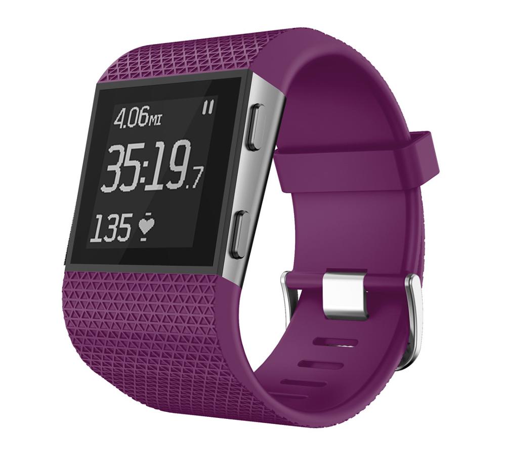 Pulseira esportiva de silicone macio Pulseira de relógio Para Fitbit Surge Pulseira Pulseiras de relógio Substituição Ajuste inteligente Pulseira Nova chegada