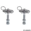 Muscle Car 3/16" Hair Pin Style Hood Pin Engine Lock Set w/ Lanyards 1/2" Studs