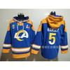2026 Rugby Rams Embroidered Fleece Sweatshirt No.9 No.17 No.10 No.23 Team Sports