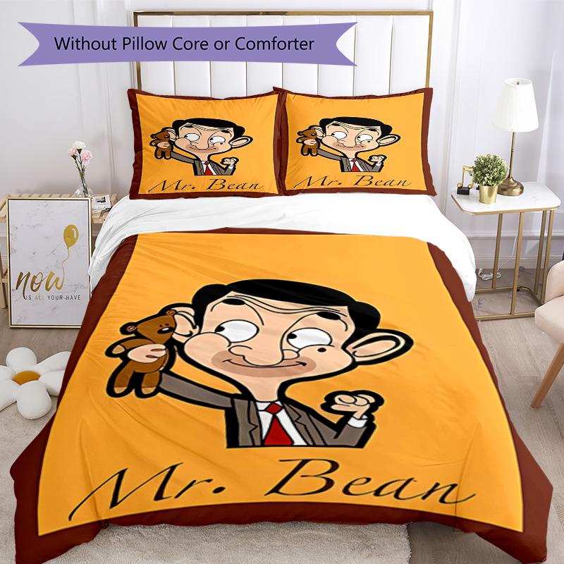 Mr. Bean Bed Linen Set Perfect for Bedrooms Machine Washable Christmas Gift