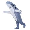 Cute Inflatable Shark Costume Battery Box Blow Up Shark Suit  Performance Outfit