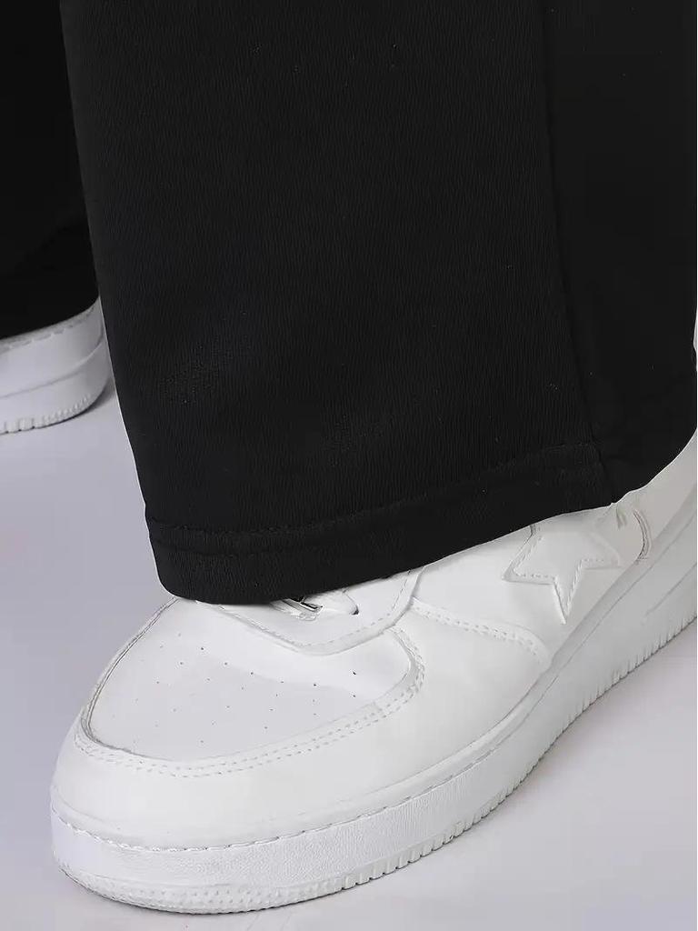 Damen-Jogginghose mit einzigartigem Print, geradem Bein, lässiger, lockerer Passform, langer Schnitt mit Kordelzug im Bund.