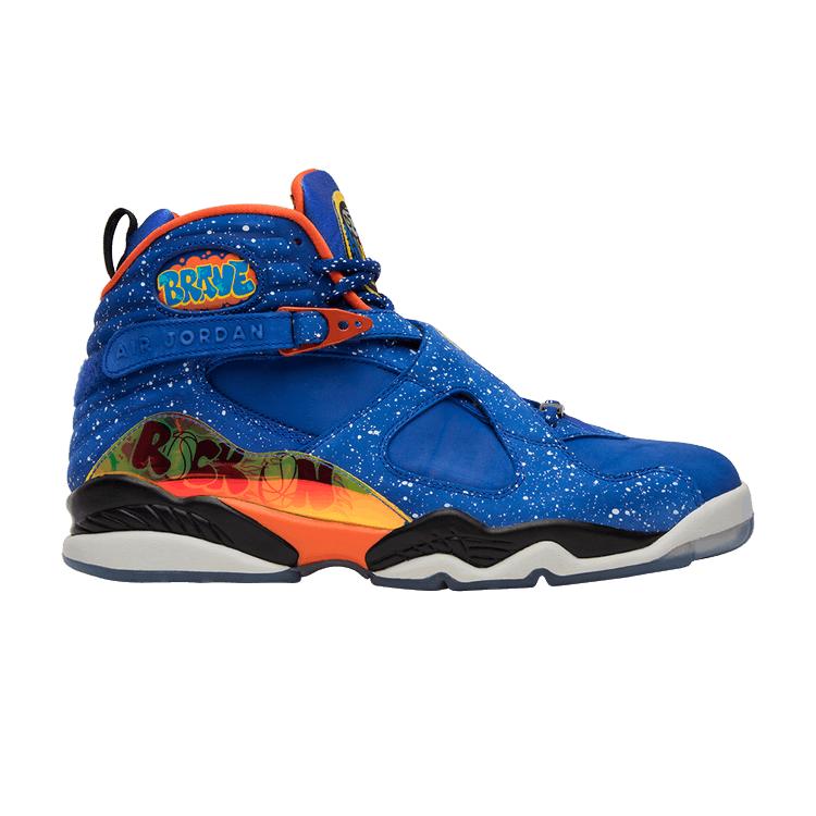 

Air Jordan 8 Retro DB Doernbecher Men Sneakers Blue Hyper-Blue Elec-Orng 729893-480