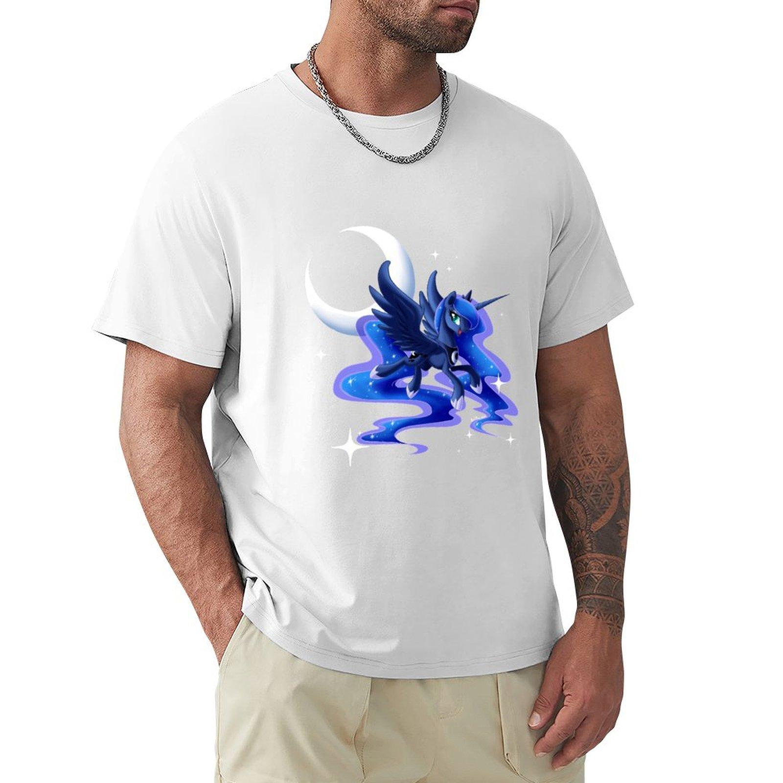 Princess Luna TShirt summer 2025 Luxury man sweat basketball graphic tees designer t shirt men S