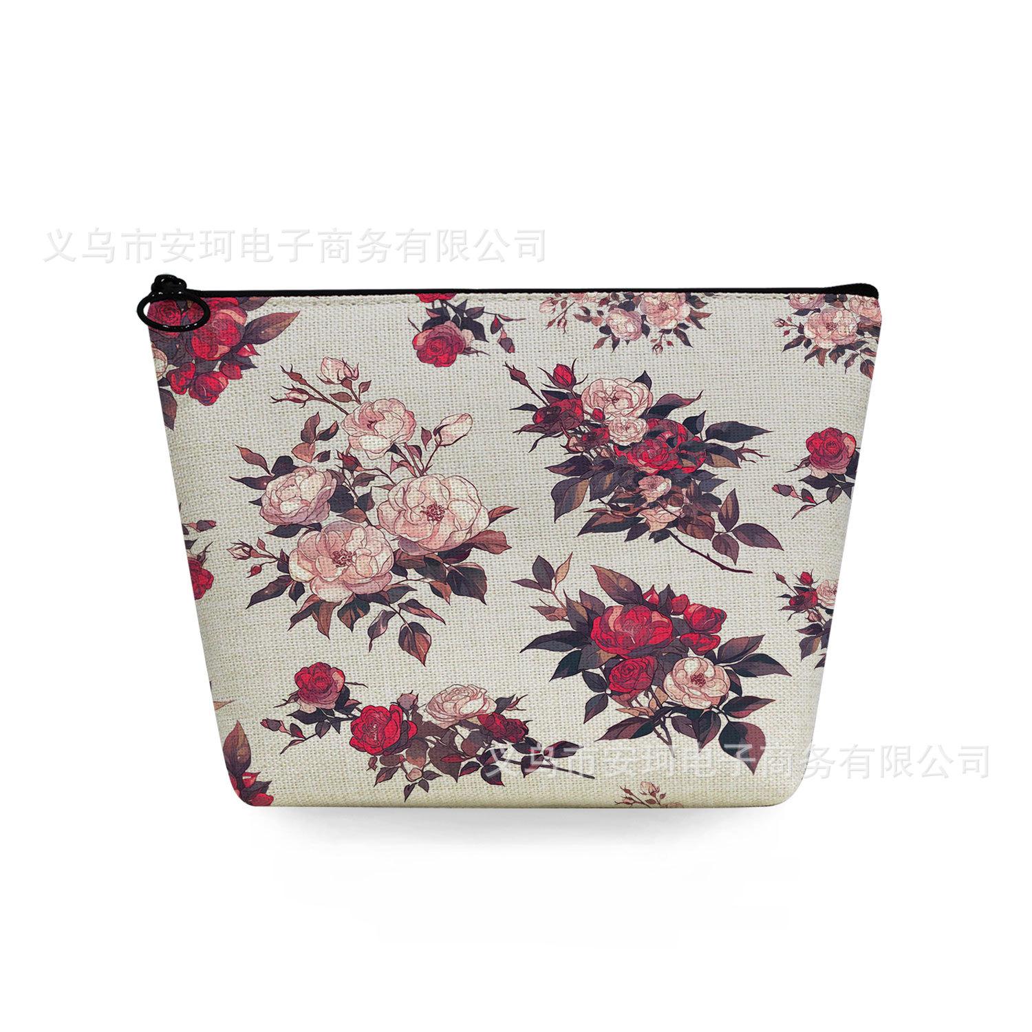 

Women Blue and White Porcelain Print Cosmetic Bag Toiletries Organize Travel Storage Case 6879