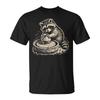 Retro Niedlicher Waschbär an der Töpferscheibe Tiere Töpfern T-Shirt