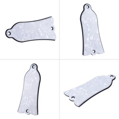 2 Holes Bell-shaped Truss Rod Cover Plate Scroll Plate for LP SG Flying V ES Guitar 3 Colors for