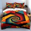 Spiral with geometric patterns. Bedding sets Duvet cover sets Duvet covers Pillowcases(1 * Duvet Cover 2 * Pillowcases without duvet insert)