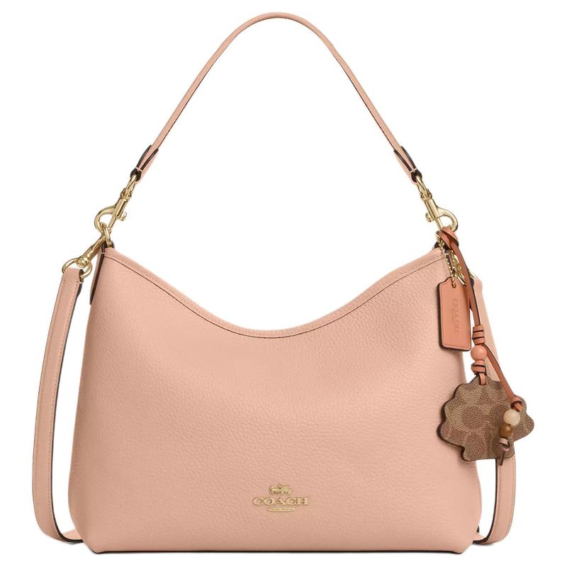 

COACH LAUREL 31 shell ornament detachable shoulder strap cowhide shoulder bag large size women s pink рожевий