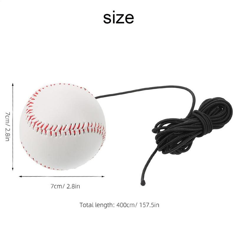 Baseball-Trainer Softball-Schwungtrainer Übungsgeräte Elastische Schnur Rückprall Bouncy Balls Tragbar Softball-Schlaghilfen