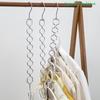 [CL]2 Pack Space Saving Hangers Metal Hanger Organizer With 360° Swivel Hook For Clothes Magic Collapsible Clothes Space Saver