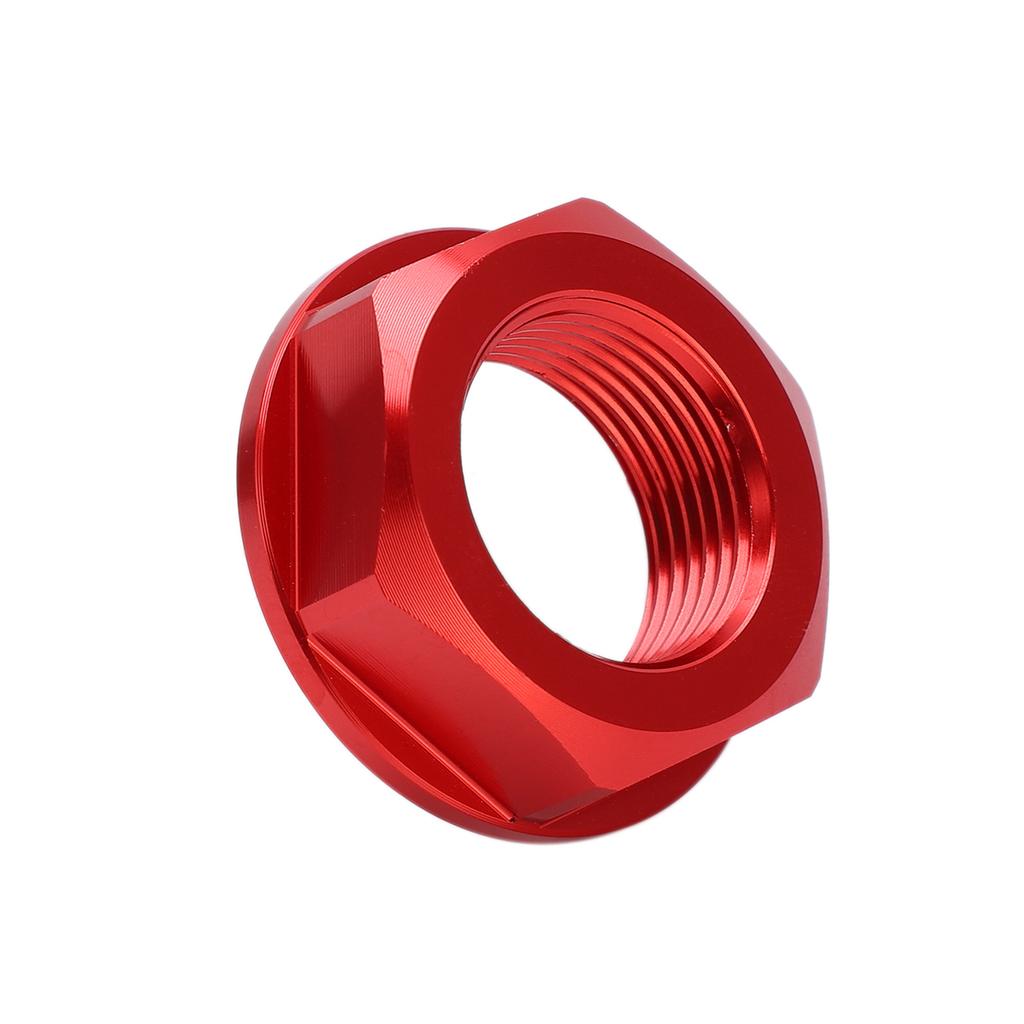 Motorcycle Rear Wheel Axle Nut M22x1.5 Aluminum Replacement for Kawasaki KX125 2003‑2008Red