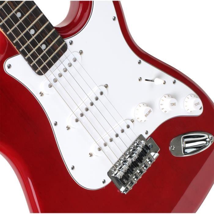 Guitare électrique - Sphere Classic - Rouge - 3 bobinages simples - 21 frettes