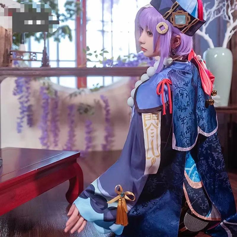 Game   Project Qiqi Cosplay Costumes Anime Figure Vestido Zombie Girl Dress Halloween Costumes for Women Suit Wig