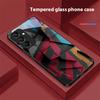 Geometric Pattern For Samsung Galaxy A15 5G 54 4G 51 50 24 35 90 71 12 51 53 52S 80 22 34 Black Tempered Glass Phone Case