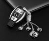 Mercedes-Benz Car Key Shell TPU Cover for CLA200, GLC260, C260L, GLA, C300 - Electroplated with Buckle (Female Design)