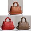 Ladies Stylish Pu Tote With Wrinkled Design And Multiple Interior Compartments For Daily Outings