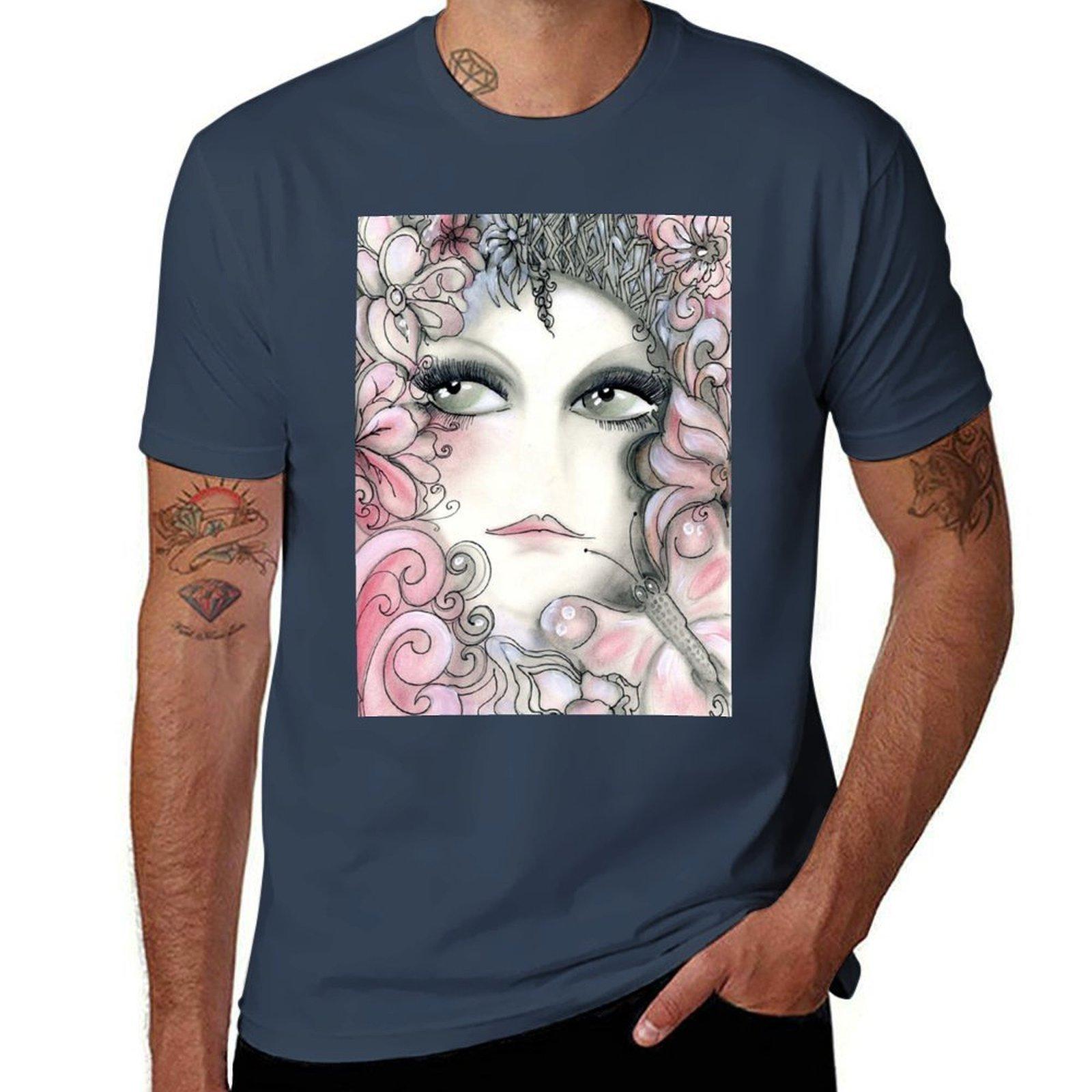 Pink Woodland Fairy Jacqueline Mcculloch House Of Harlequin Tshirt Work Outdoor Short Sleeve Tee S