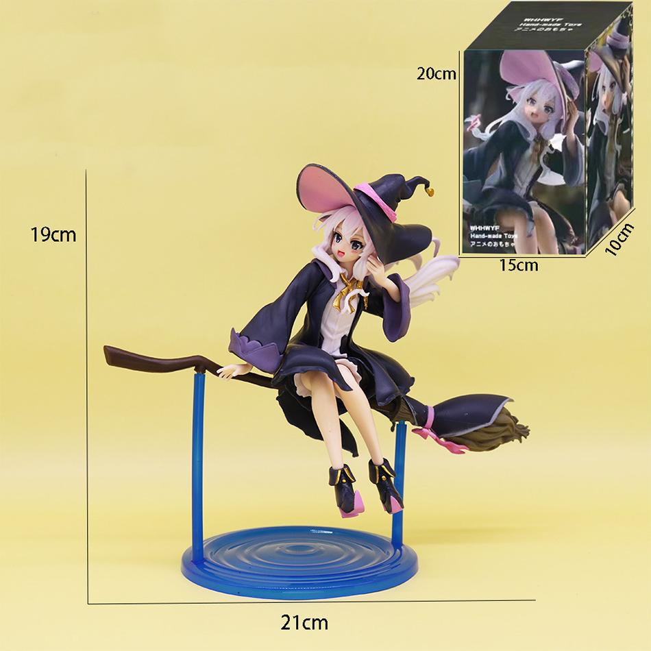 19cm Elaina Anime Figure Wandering Witch: The Journey of Elaina Action Figure Witch Figurine Collection Model Toy Halloween Gift