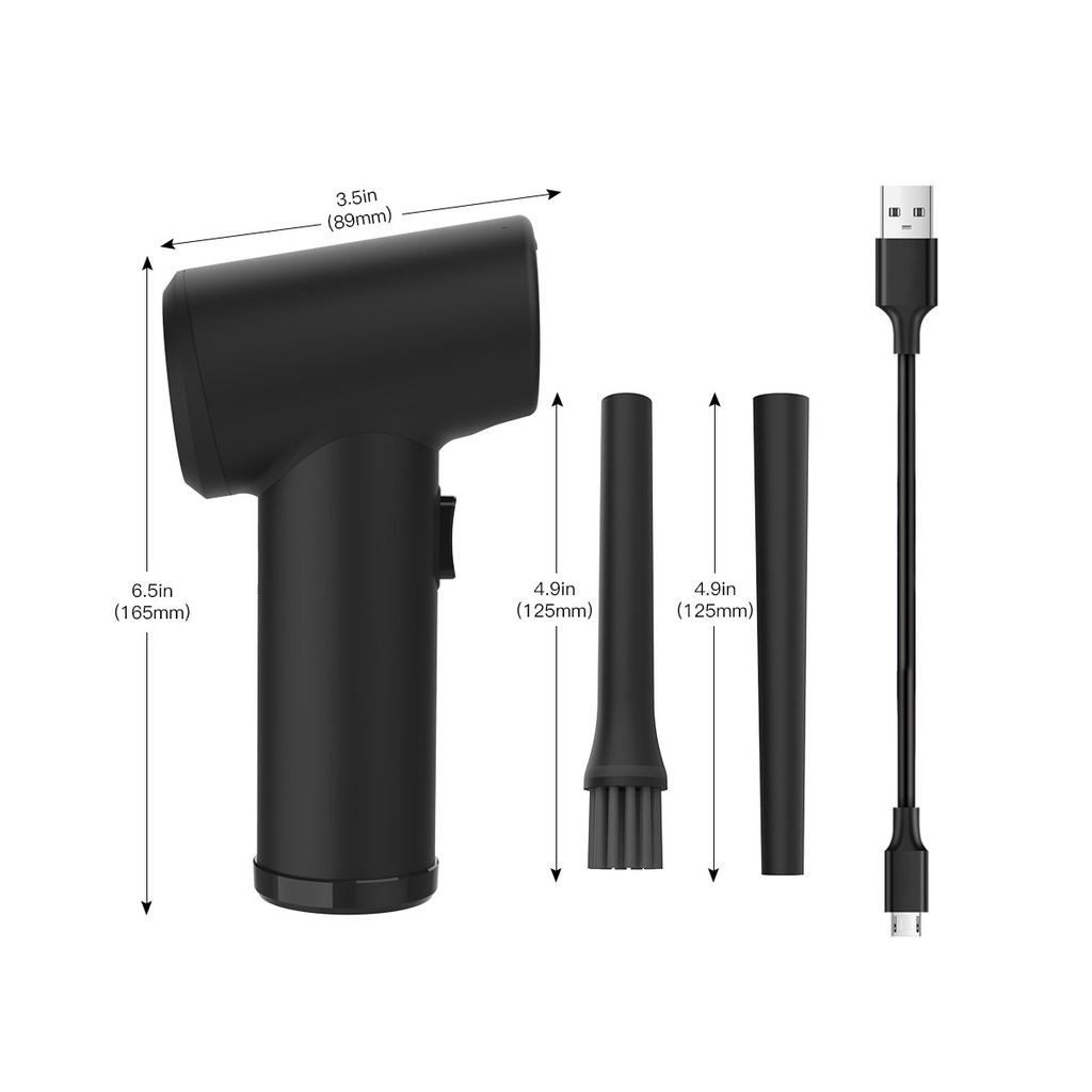 50000RPM Rechargeable Cordless Computer Cleaner Electric High Pressure Air Duster Blower Keyboard Laptop Camera PC Cleaning Tool DC 5V