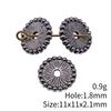 Circle Flat Position Spacer Beads Alloy Blank Disc Bulk Beaded Jewelry Making Supplies For DIY Charm