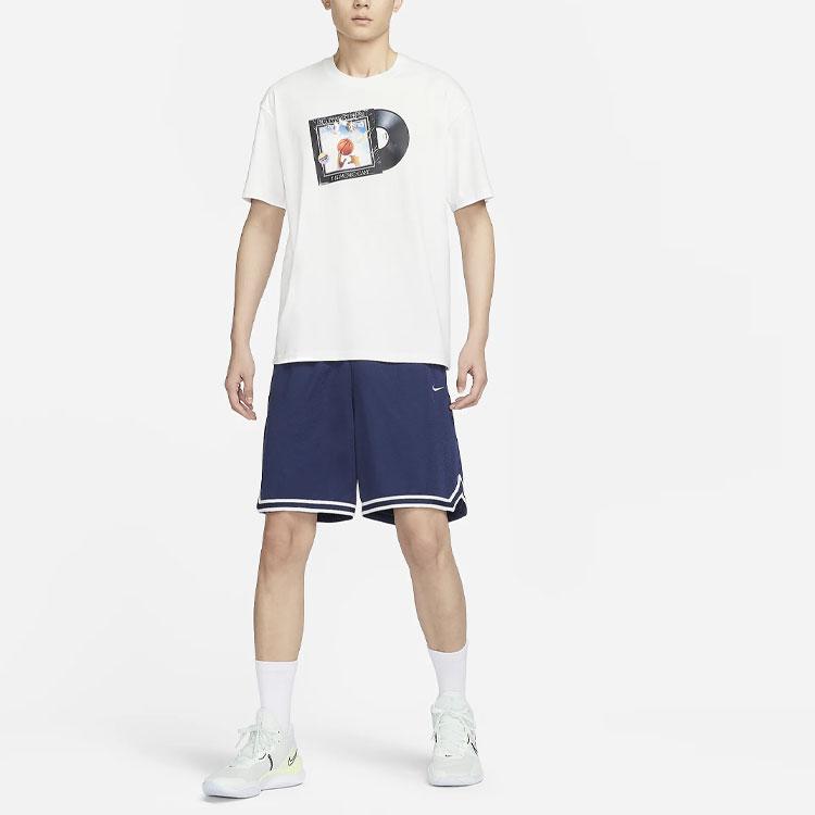 Nike T Shirts Men's White Crew Neck Moderate Straight Fit FQ4915-121