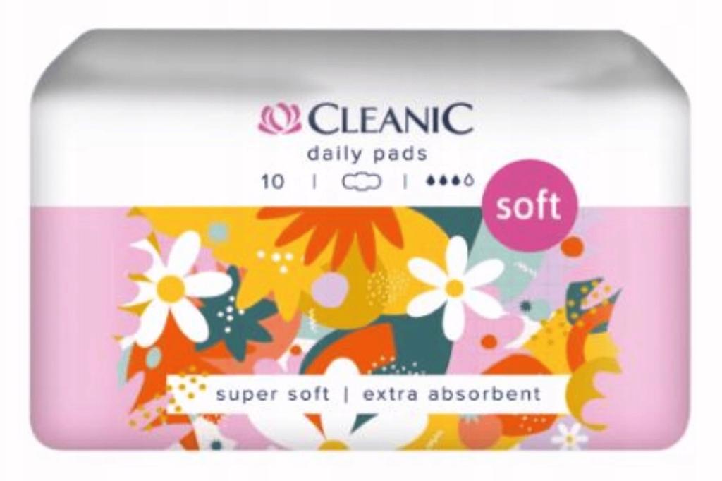 Cleanic Soft denní vložky s křidélky 10 ks
