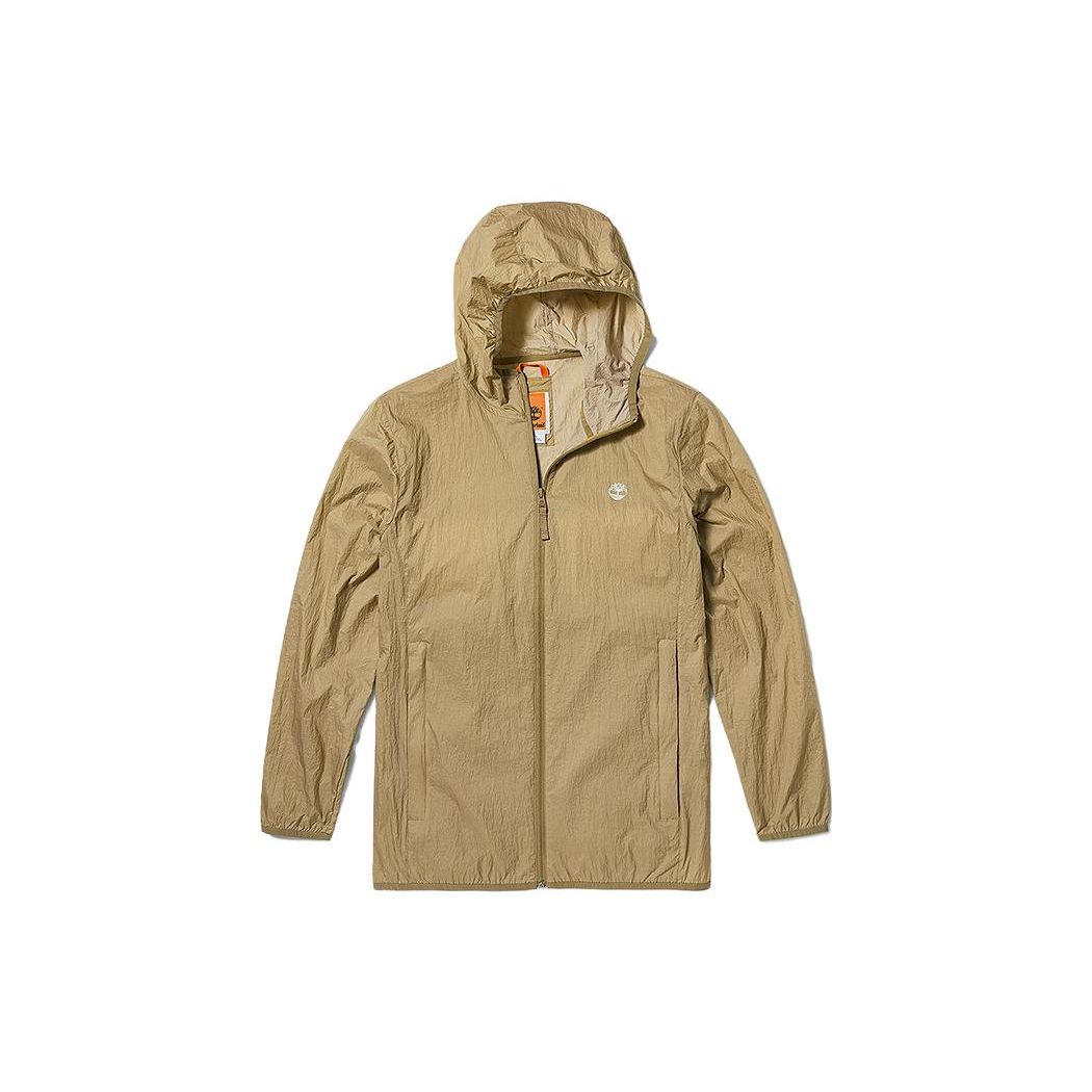 Timberland Khaki Hooded Outdoor Windproof Jacket A5PX6-918 XL