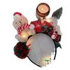 Women's Plush Bow Christmas Headband Hair Accessory