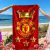 Manchester United F.C Print Beach Towel, Versatile Lightweight Absorbent Beach Towel for Pool Surf Yoga Bathroom, Perfect Birthday Holiday Gift