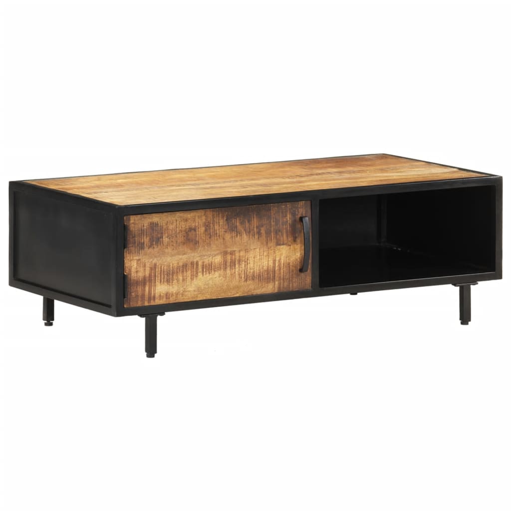 Coffee Table 105 X 50 X 35 Cm Rough Mango Wood